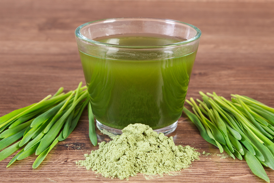 green barley used as sore throat remedy