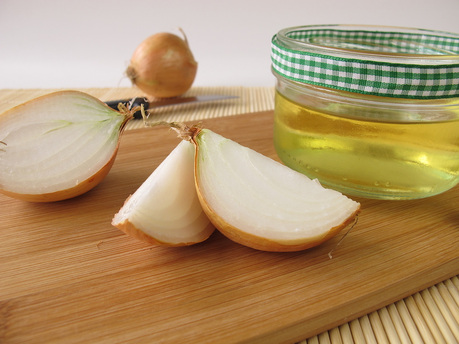 onion and honey as syrup to get rid of phlegm