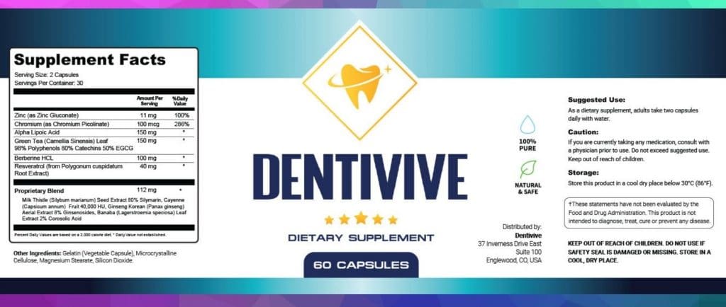 Dentivive Label